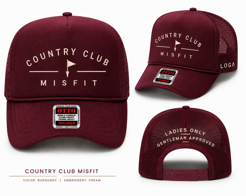 Country Club Misfit Trucker Hat